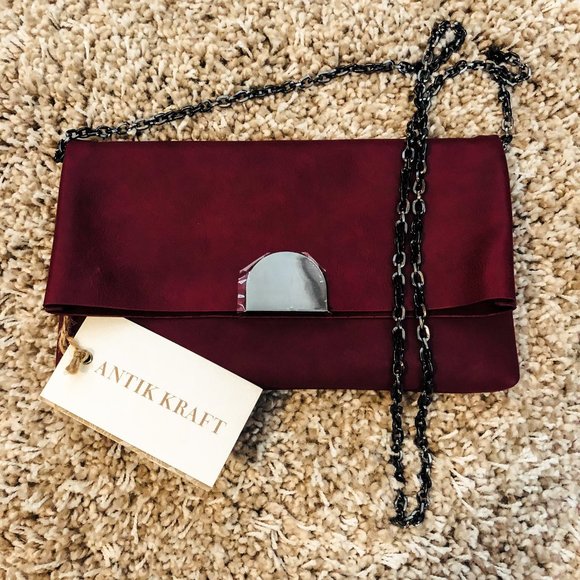 Antik Kraft Fold Over Sleek Crossbody Purse - Picture 5 of 7
